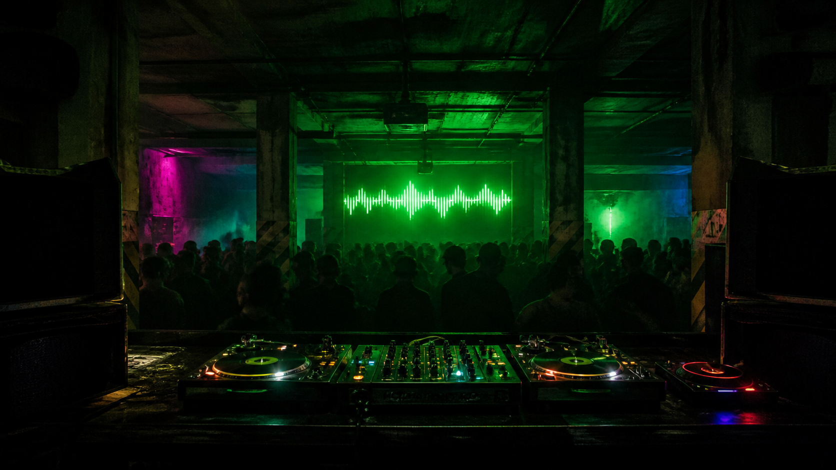 North East underground music and rave culture artwork